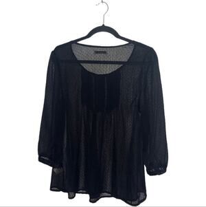 Darling Sheer flowy blouse women’s size medium
